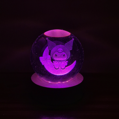 Esfera de Cristal 3D - KUROMI