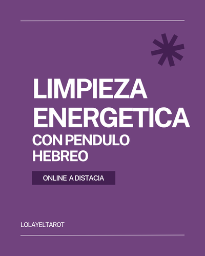 LIMPIEZA ENERGÉTICA CON PÉNDULO HEBREO