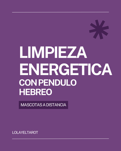LIMPIEZA ENERGÉTICA CON PÉNDULO HEBREO MASCOTAS