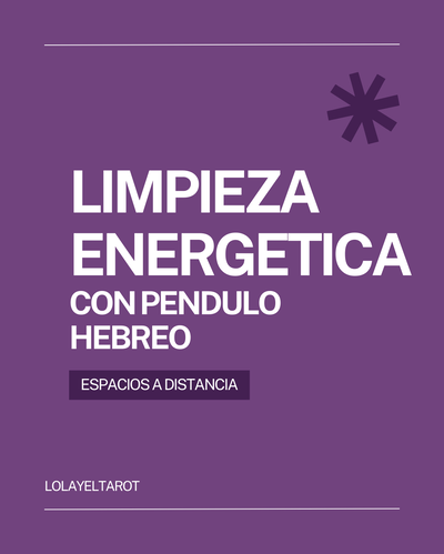 LIMPIEZA ENERGÉTICA CON PÉNDULO HEBREO ESPACIOS