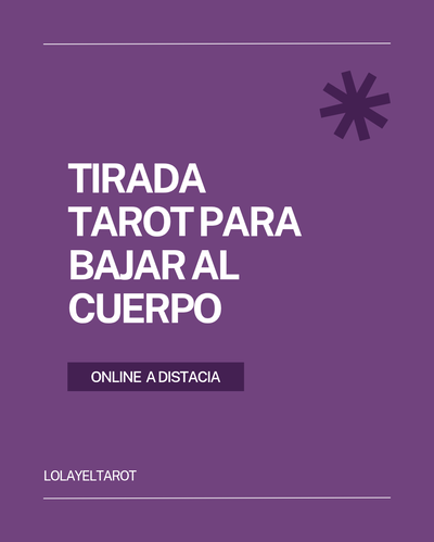 TIRADA ANTIANSIEDAD TAROT PARA BAJAR AL CUERPO