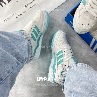 ADIDAS FORUM 84 VELCRO - VERDE AGUA
