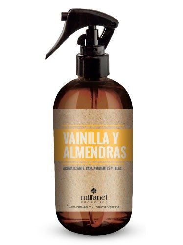 Aromatizante para ambientes y telas Vainilla y almendras Millanel