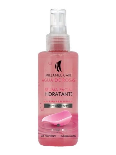 Bruma Facial Hidratante Agua de Rosas Millanel