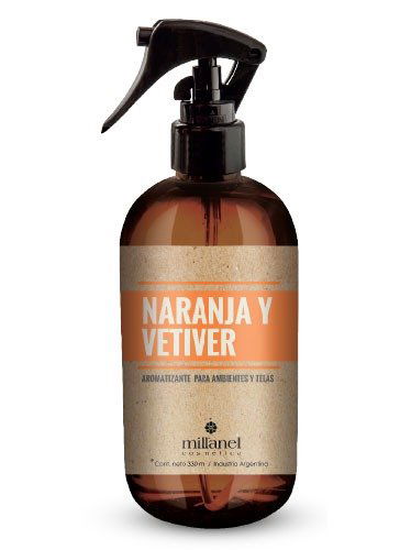 Aromatizante para ambientes y telas Naranja y vetiver Millanel
