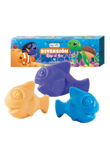 Set de jabones infantiles Manitos Diversión bajo el mar. Millanel