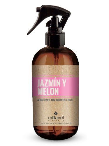 Aromatizante para ambientes y telas Jazmín y melón Millanel