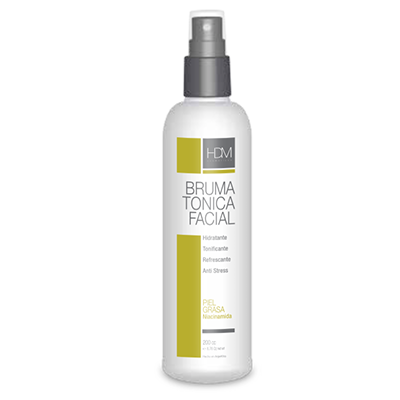 BRUMA TONICA FACIAL CON NIACINAMIDA PIEL GRASA. HDM