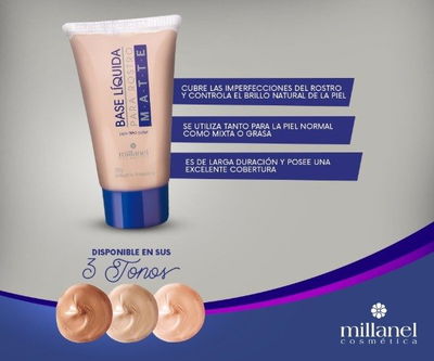 Base Liquida Matte. Millanel