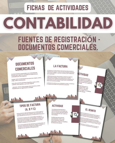 FICHAS DE ACTIVIDADES – CONTABILIDAD Fuentes de registración · Documentos comerciales