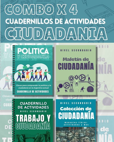 COMBO x4 – Cuadernillos de Actividades de Ciudadanía