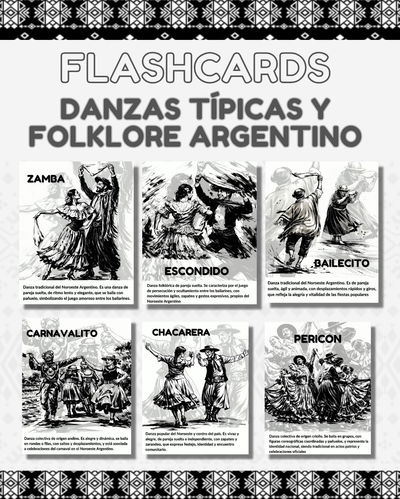Flashcards – Danzas Tradicionales y Folklore Argentino