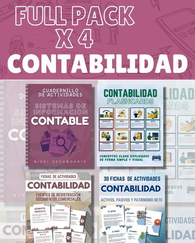 FULL PACK X 4: CONTABILIDAD