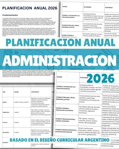 Planificación Anual de Administración 2026 – Nivel Secundario