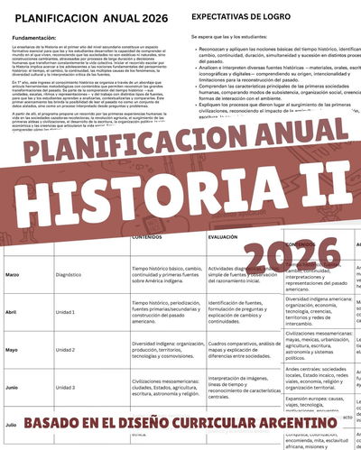 PLANIFICACIÓN ANUAL HISTORIA II (2026)-SECUNDARIA