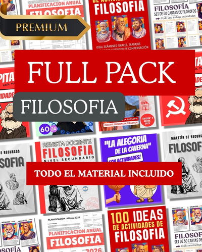 FULL PACK DE FILOSOFÍA – TODO EL MATERIAL DE LA TIENDA