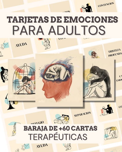 Tarjetas de Emociones para Adultos y Adolescentes – Baraja Terapéutica (+60 tarjetas)
