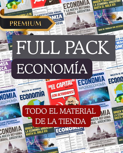FULL PACK ECONOMIA- 2026-TODO EL MATERIAL DE LA TIENDA 