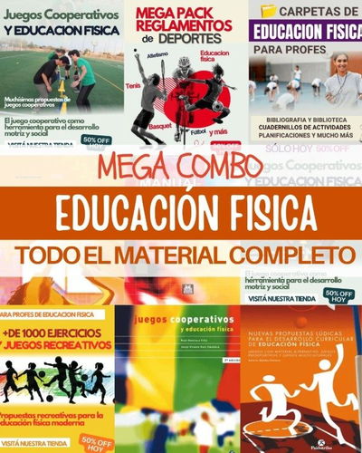 MEGA COMBO EDUCACIÓN FÍSICA -MATERIAL COMPLETO PARA PROFES