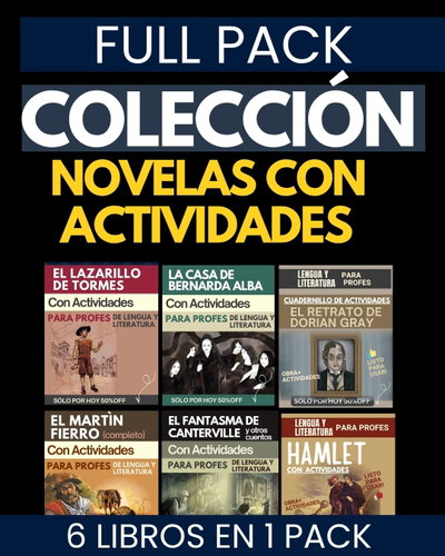 FULL PACK – NOVELAS CON ACTIVIDADES x 6
