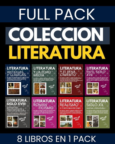 FULL PACK – COLECCIÓN LITERATURA X 8