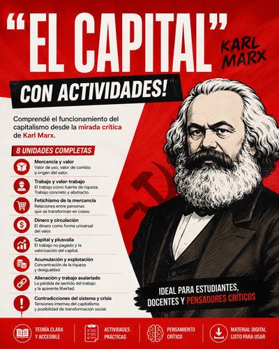 "EL CAPITAL" de Karl Marx CON ACTIVIDADES.