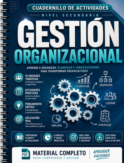 CUADERNILLO DE GESTIÓN ORGANIZACIONAL – 50 TEMAS CLAVE + ACTIVIDADES
