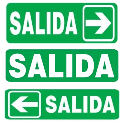 Carteles salida c/u (grande)