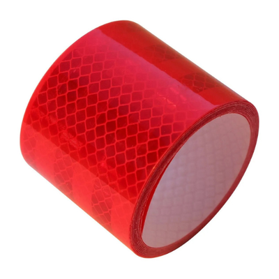 Cinta reflectiva grado diamante premium roja 