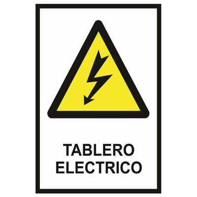 Cartel tablero eléctrico