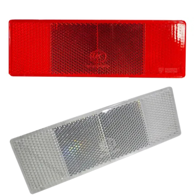 Rectangulo reflectivo (rojo - blanco)