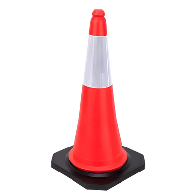 Cono de seguridad vial 50cm base rigida pesada