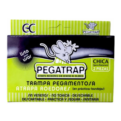 Trampa para ratas y lauchas Pegatrap chica 2 Bandejas 