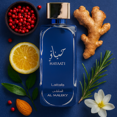 PERFUME ÁRABE HOMBRE LATAFFA HAYAATI AL MALEKY 100 ml