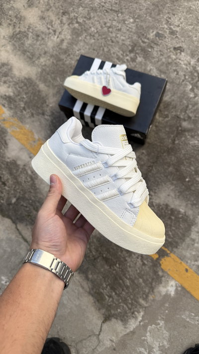 ADIDAS SUPERSTAR BLANCAS CON PLATAFORMA