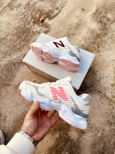 NEW BALANCE 9060 BLANCAS, GRIS Y ROSA NUEVAS