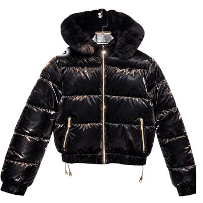 Campera puffer tornasolada