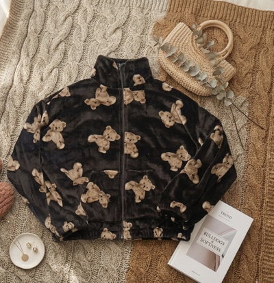 Campera peluche bifaz