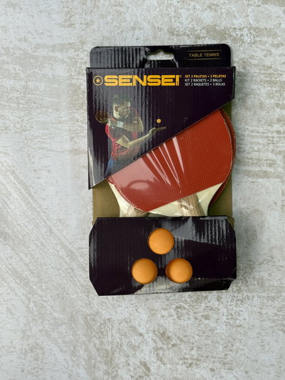 Set de Ping Pong 20 (2 Paletas y 3 pelotas) | Sensei®