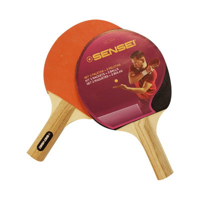 Set de Ping Pong 20 (2 Paletas y 3 pelotas) | Sensei®