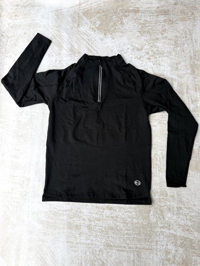 Buzo Medio Cierre Lycra Frizada