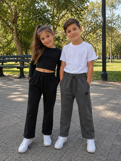 PANTALÓN JOGGING RECTO CON FRIZA NIÑO  