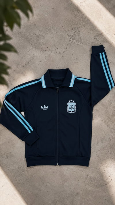 CAMPERA ARGENTINA AZUL FRIZADA NIÑO 