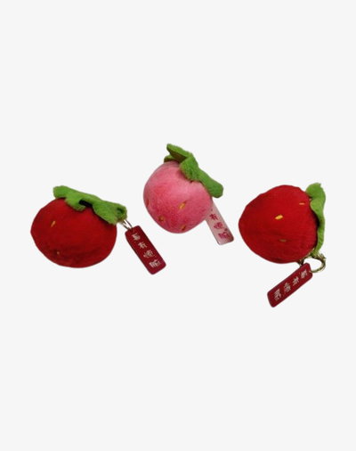 LLAVERO PELUCHE FRUTILLA