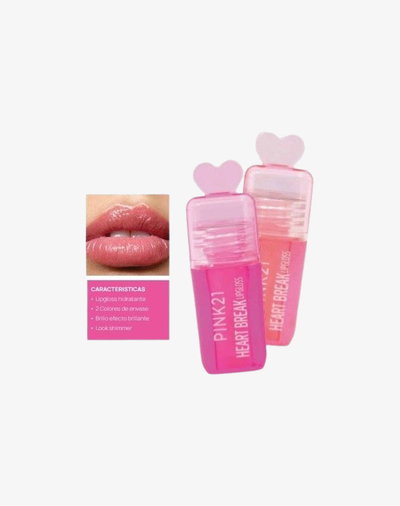 LIP GLOSS HEART BREAK PINK21