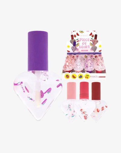 LIP GLOSS PIECE OF HEART PINK 21
