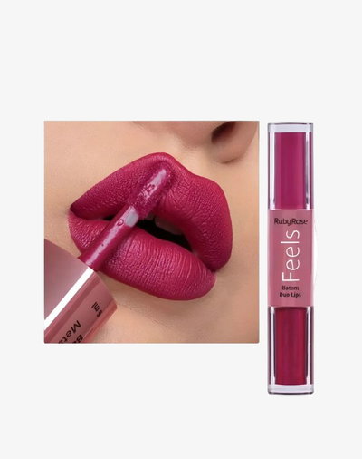DUO FEELS LIPSTICK LÍQUIDO RUBY ROSE