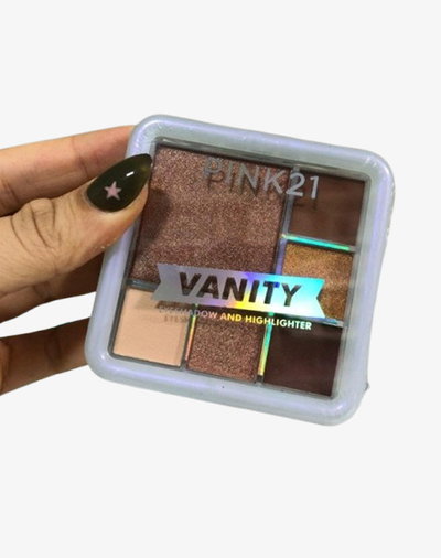 PALETA DE SOMBRA E ILUMINADOR VANITY