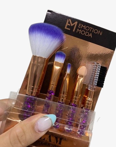 SET DE BROCHAS CON GLITTER X 5U
