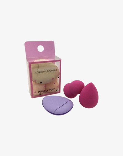 KIT 2 MINI ESPONJAS POWDER PUFF
